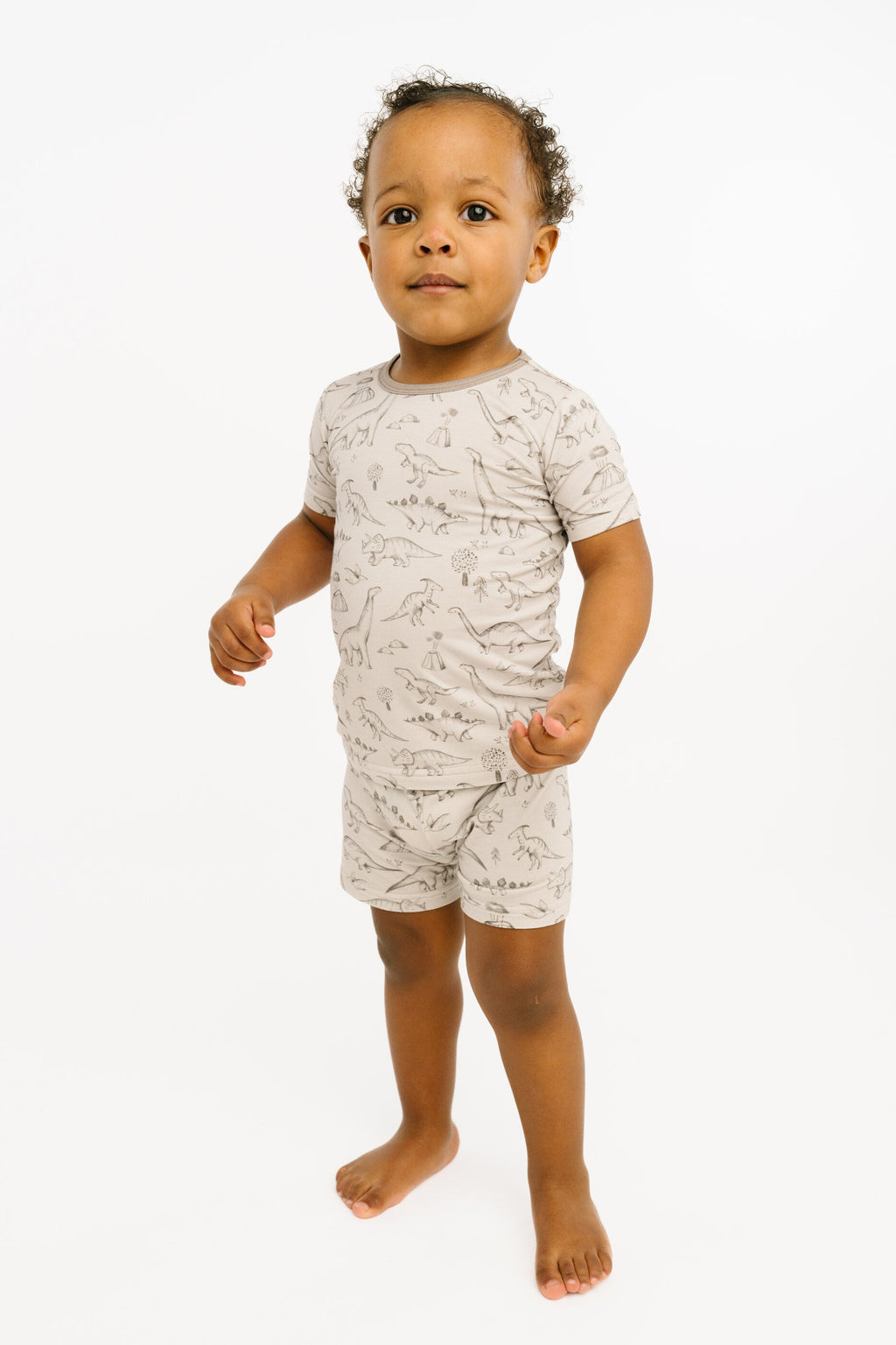 Dino Doodles Bamboo Shorts Set