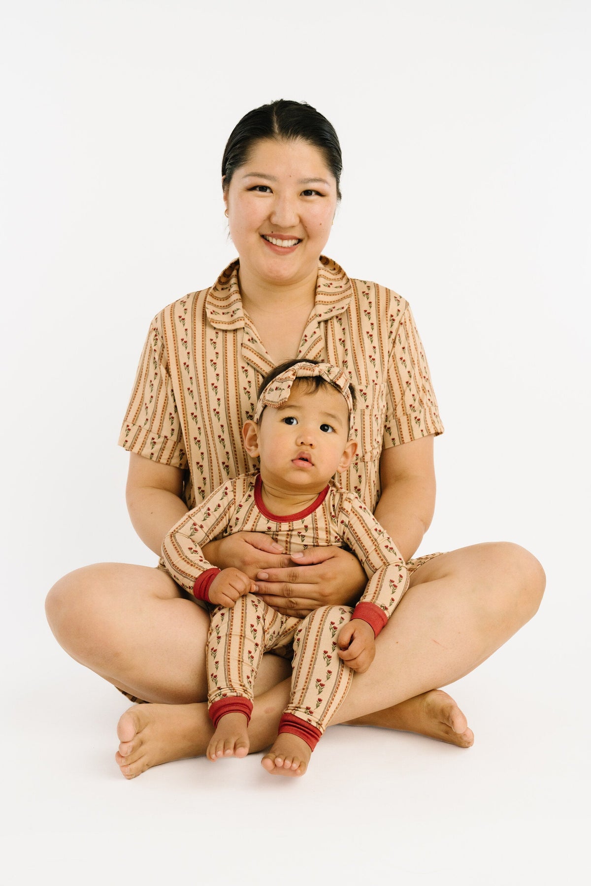Floral Heirloom Women's Short Bamboo Set