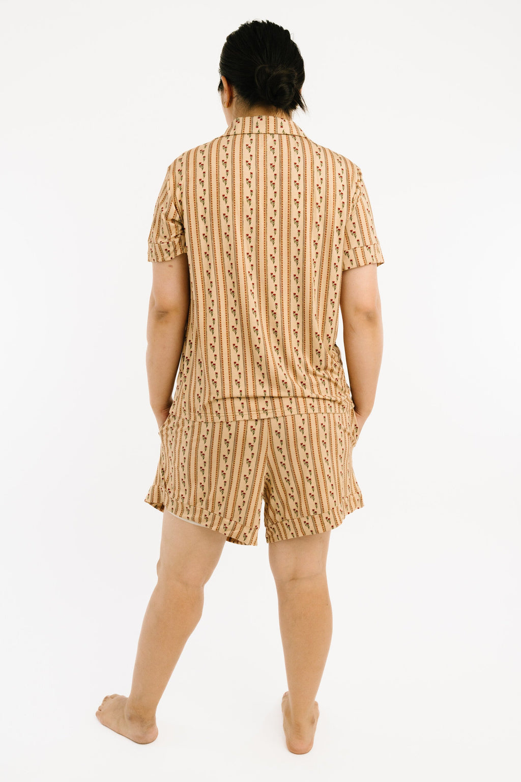 Floral Heirloom Women's Short Bamboo Set