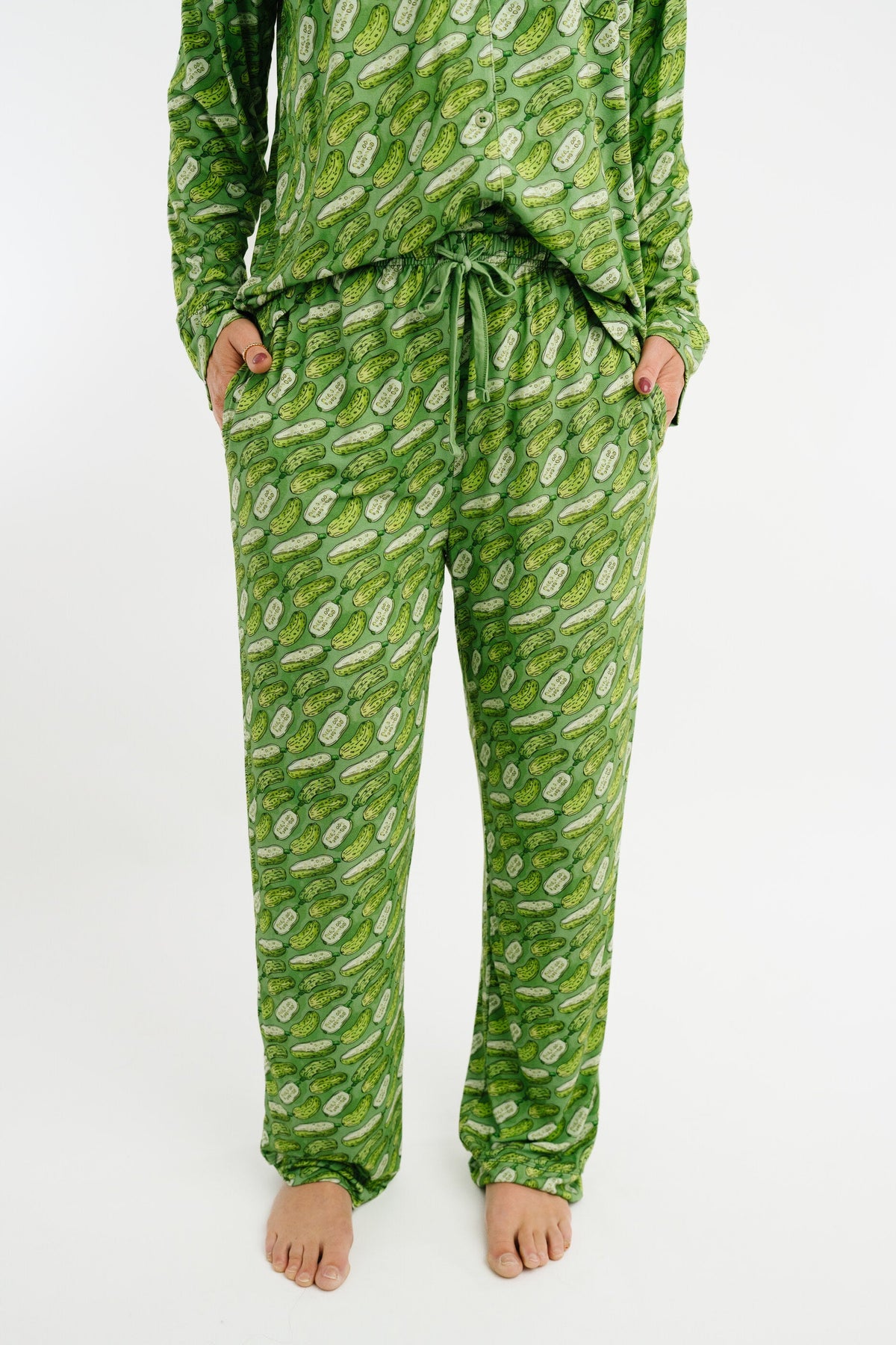 Pickle Women's Button Up Long Sleeve Set