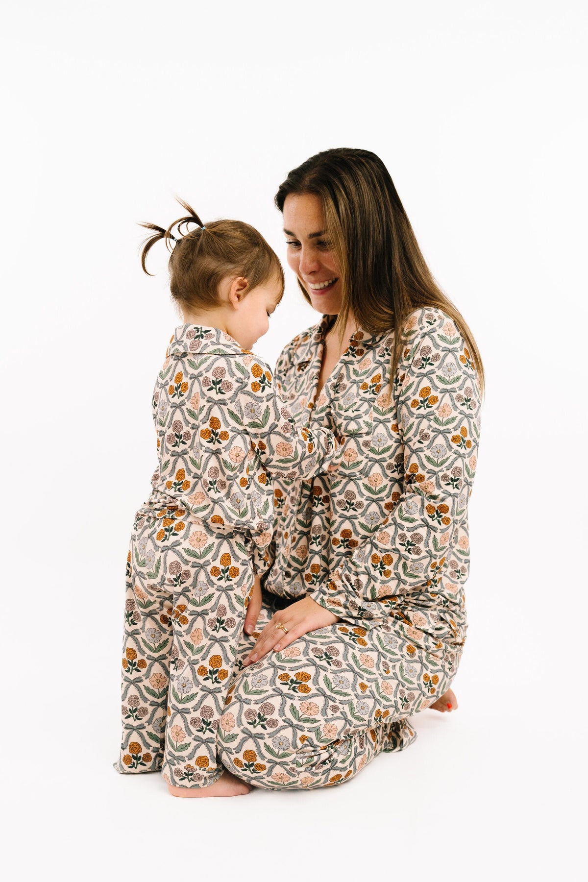 Cottage Bow Women's Button Up Long Sleeve Set