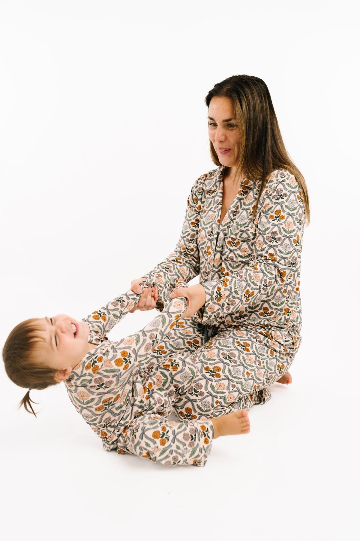 Cottage Bow Women's Button Up Long Sleeve Set