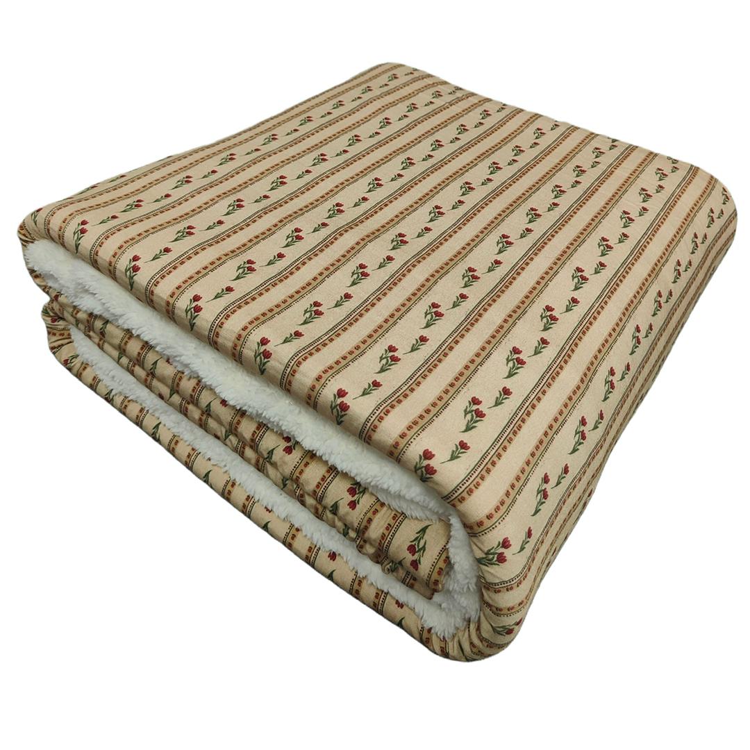 Floral Heirloom Fuzzy Bamboo Blanket